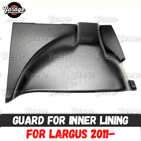 Накладки на внутреннюю подкладку для Lada Largus 2011 колесные арки ABS пластиковые