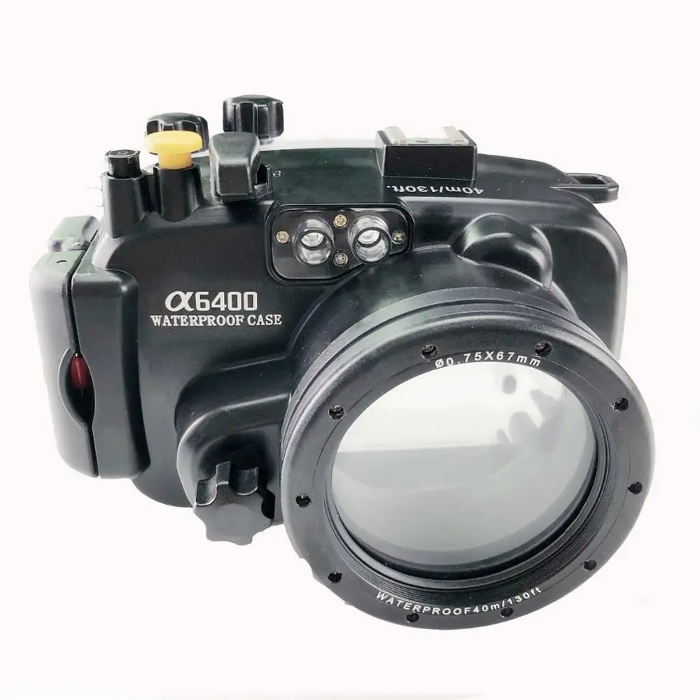 only case Meikon 130ft/40m водонепроницаемый чехол для подводной камеры для камеры sony a6400, поддержка объектива 16-50 мм - Цвет: only case