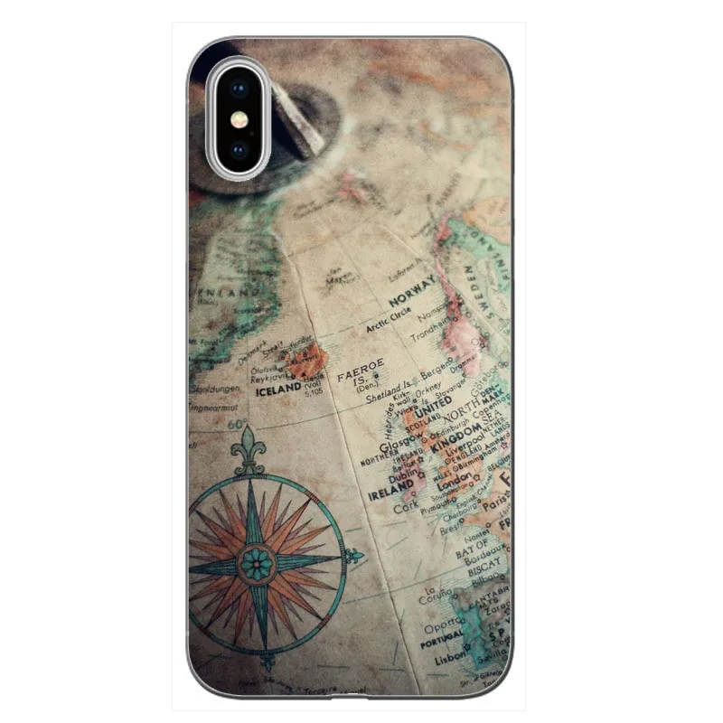 Карта мира путешествия просто Go мягкий прозрачный чехол для телефона Fundas iPhone XS MAX