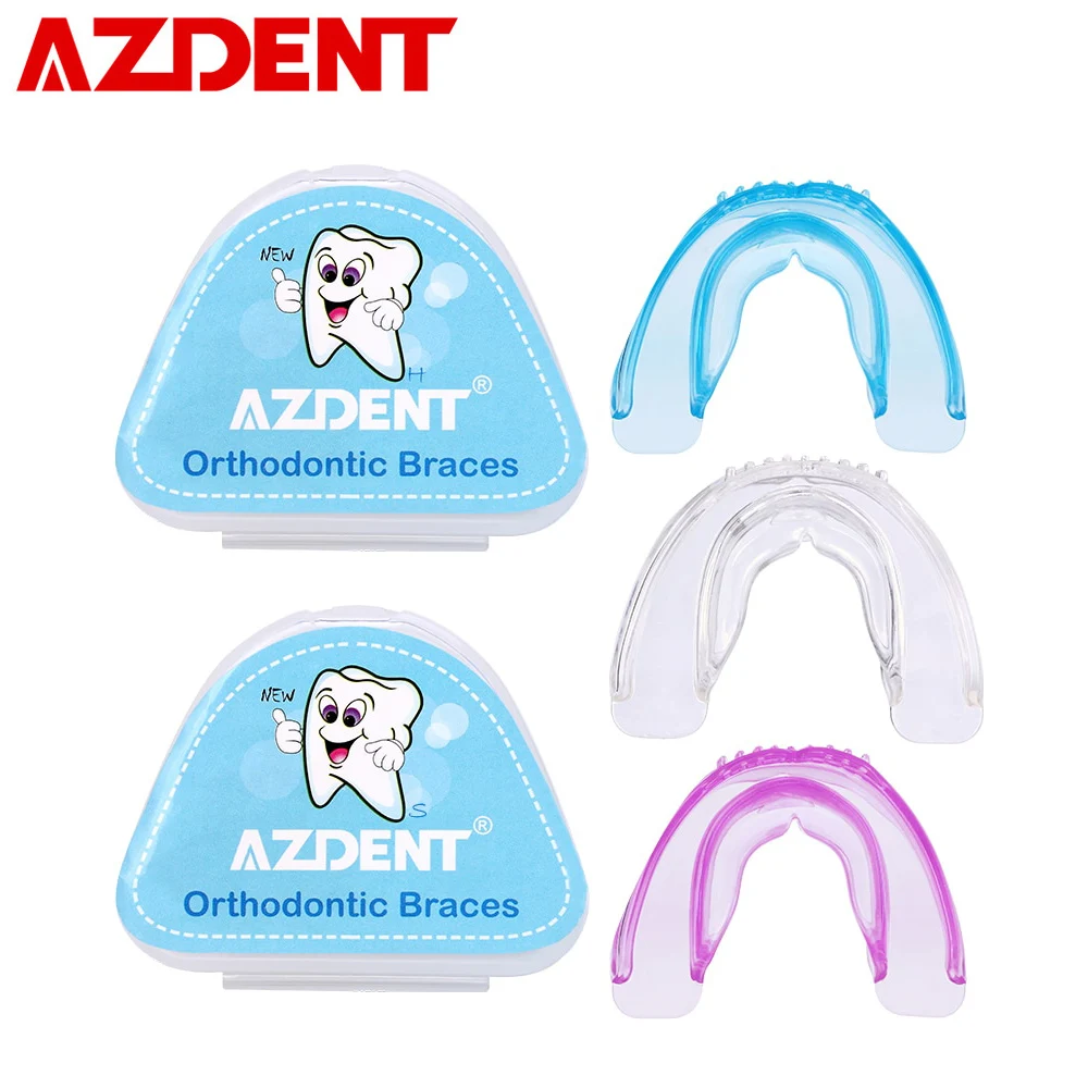 

AZDENT New Silicone Soft Hard Tooth Tray Dental Orthodontic Braces Appliance Teeth Alignment Trainer Teeth Retainer Mouth Guard