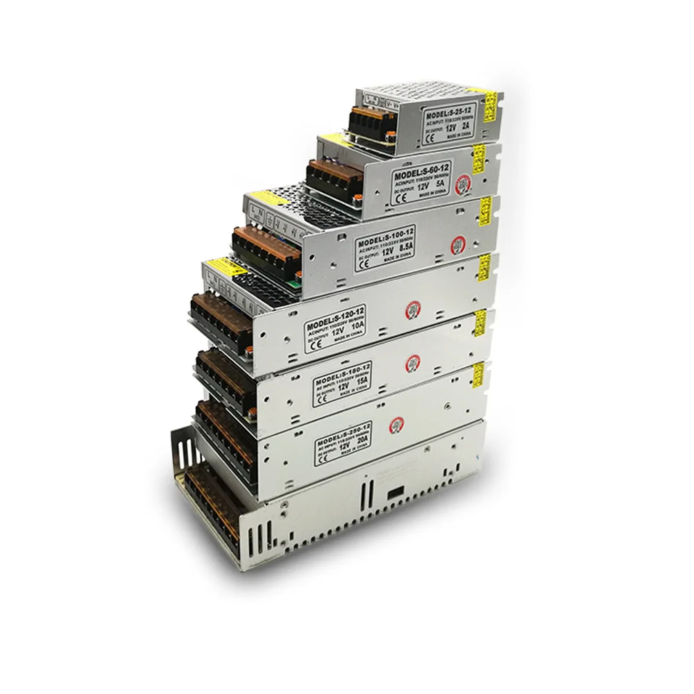 Светодиодный переключатель питания AC 85 240 В к DC 12 1A Вт 2A 24 5A 60 10A 120 15A 180 20A 250 30A 360 40A 480