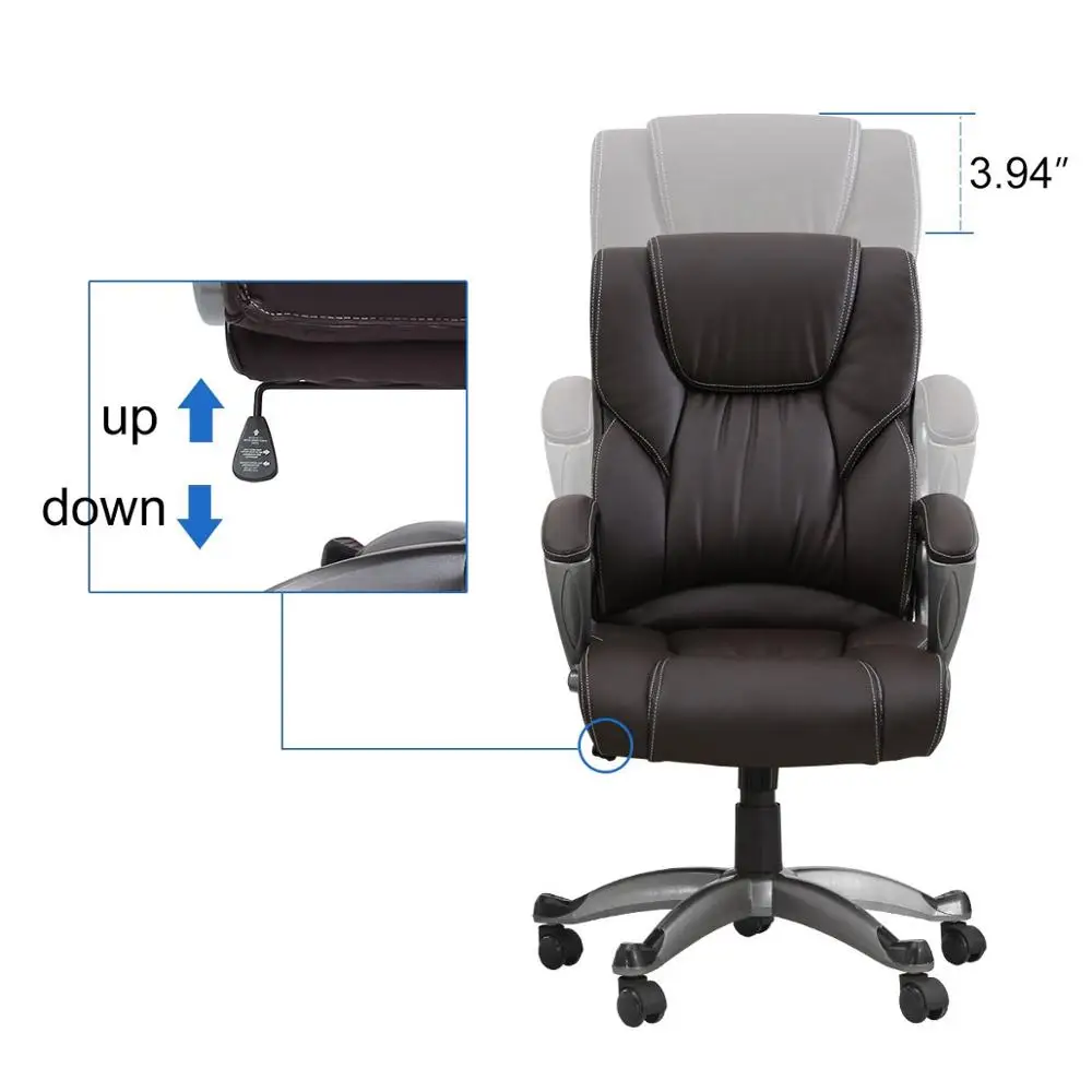 Seatingplus стул с высокой спинкой для домашнего офиса кожаный компьютерный стол