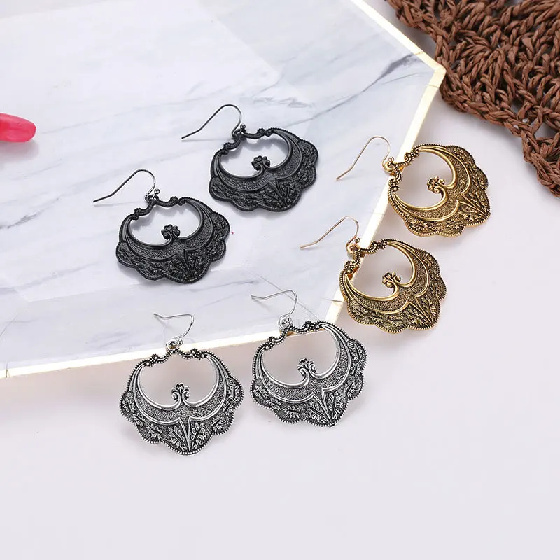 8 сезонов модные серьги-капли серебряный цвет ювелирное изделие из бронзового