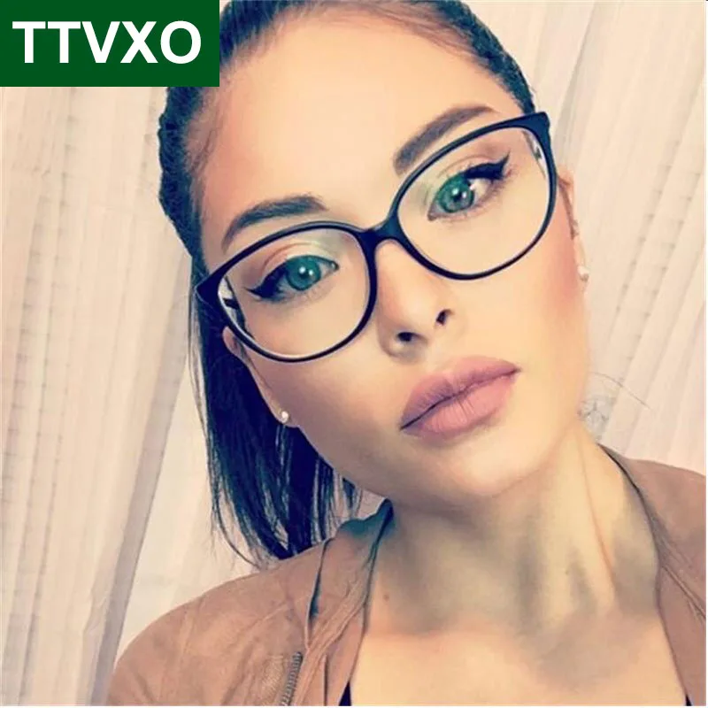 Новые крошечные ретро очки оправа TR90 материал кошачий глаз женские простые