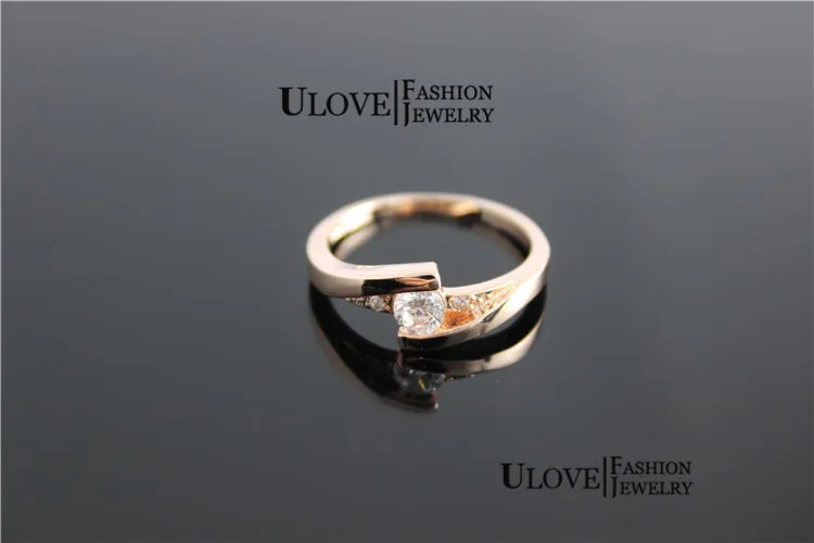 Uloveido винтажные Свадебные Кольца для женщин серебро розовое золото кубического