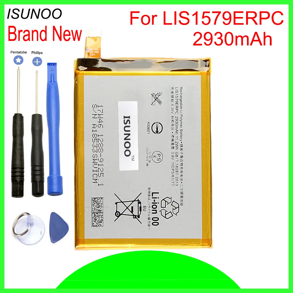 

Аккумулятор ISUNOO 2930 мАч LIS1579ERPC для Sony Xperia C5 Ultra E5506 E5533 E5563 E5553, аккумулятор с инструментами для ремонта