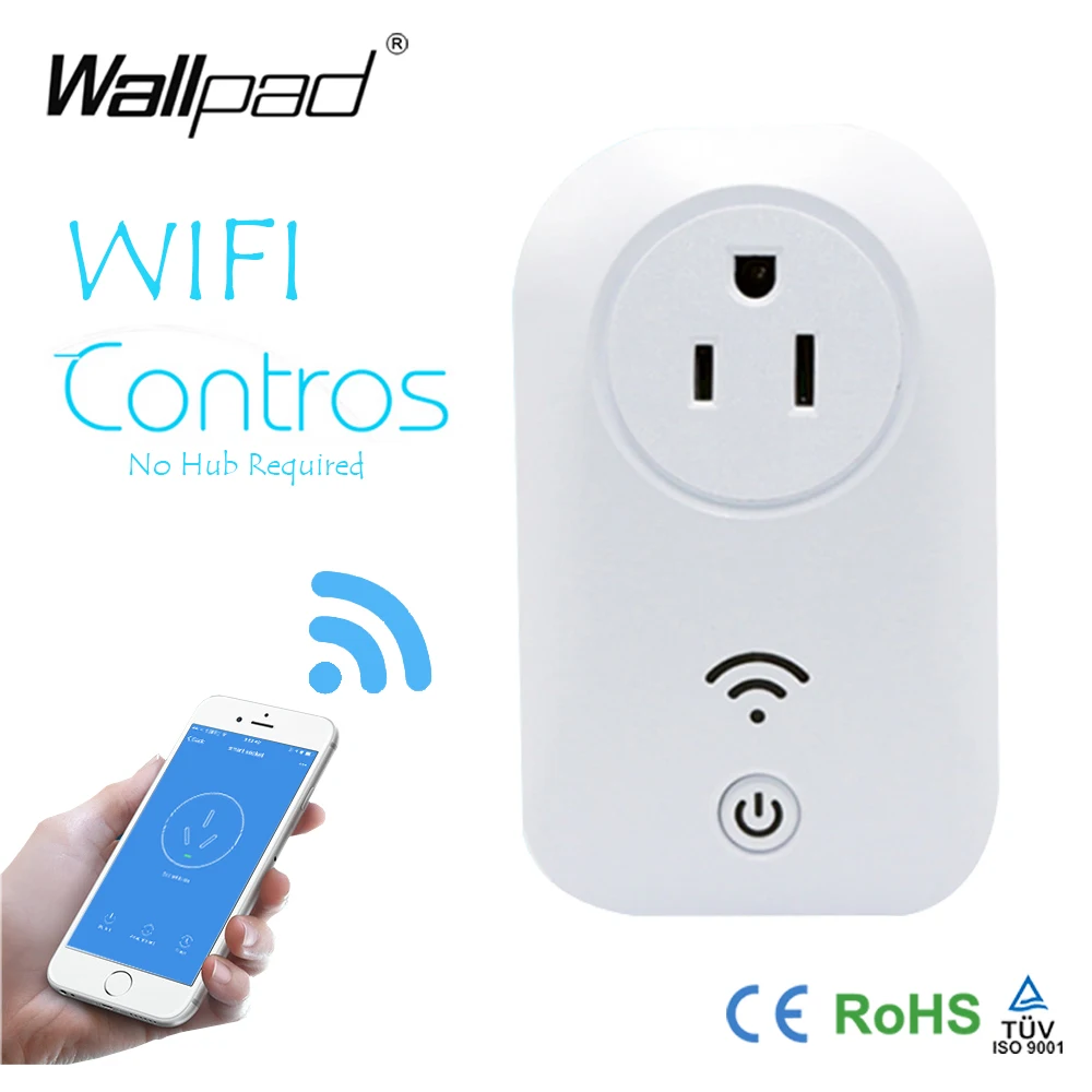 Умный дом WIFI US Plug Wallpad 100V-250V Iphone Ipad Android Ios Wifi Беспроводное управление 13A 16A