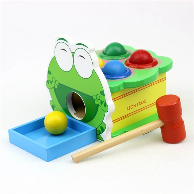 Милая лягушка игрушки Brinquedos детская перкуссия детские развивающие деревянные