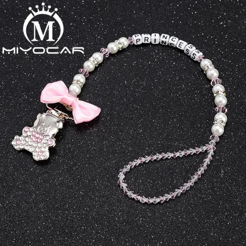 MIYOCAR Пользовательские bling bear пустышка Клип Персонализированные пустышки