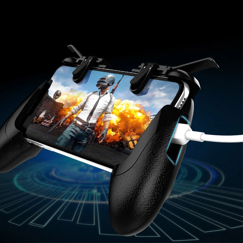 RK8 PUBG игровой контроллер геймпад джойстик нажмите триггер стрельба Aim ключ L1 R1 Кнопка геймпад для IOS Android мобильный телефон