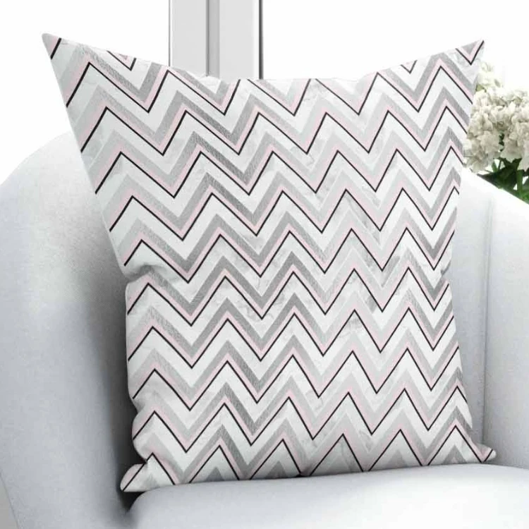 

Else Gray Pink Black Verev Lines Nordec Design 3D Print Microfiber Throw Pillow Case Cushion Cover Square Hidden Zipper 45x45cm