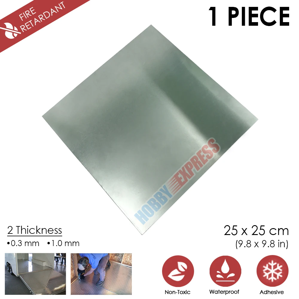

Arrowzoom Plain Aluminum Plate Sheet Thermal Conductor Tread Tile Non-Corrosive Sheet Board 25 x 25 cm KK1177