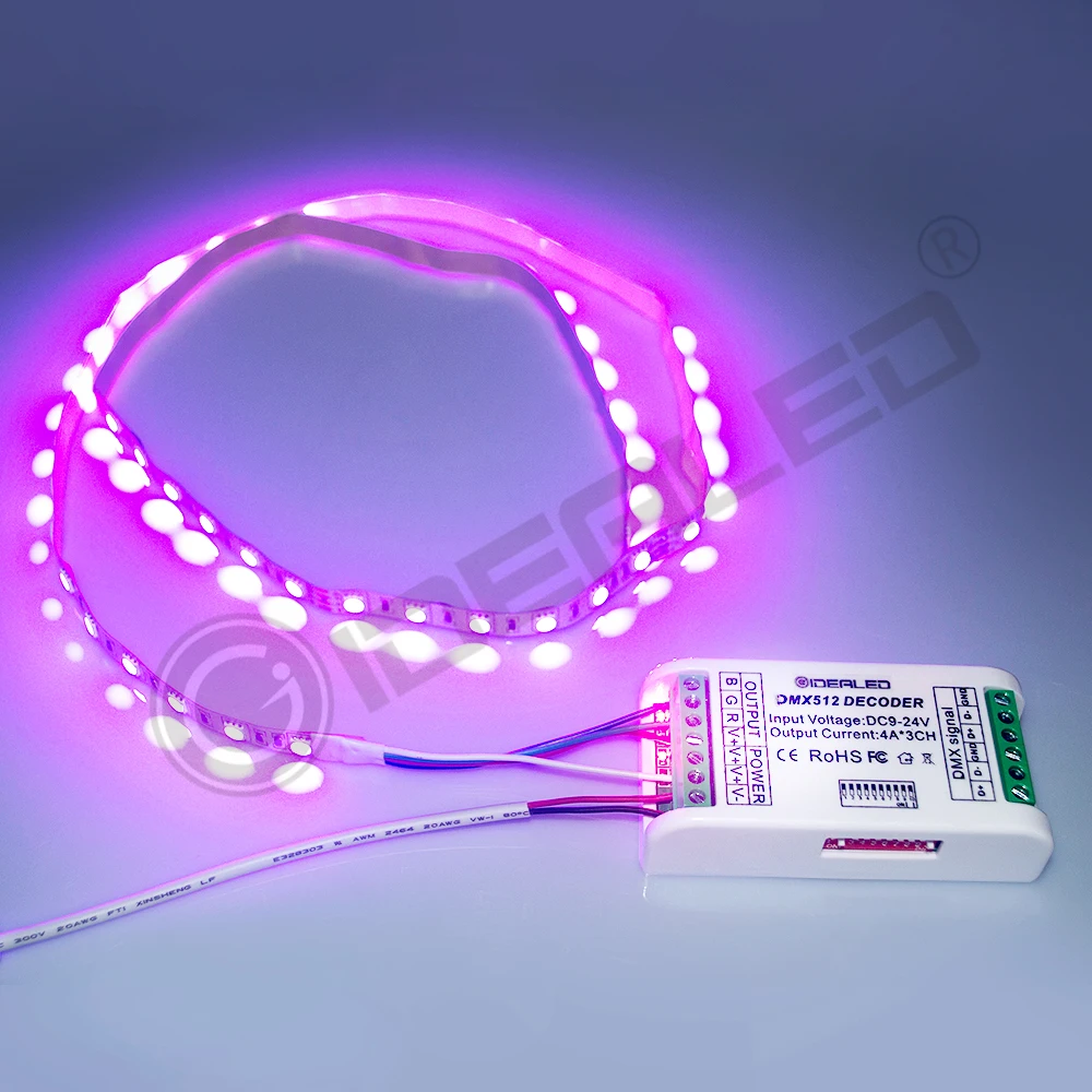 Мини 3 канала DMX декодер RGB 4 канала DMX512 декодер транспорматор led-переключателя для DC12V-24V RGB RGBW светодиодный контроллер полосы