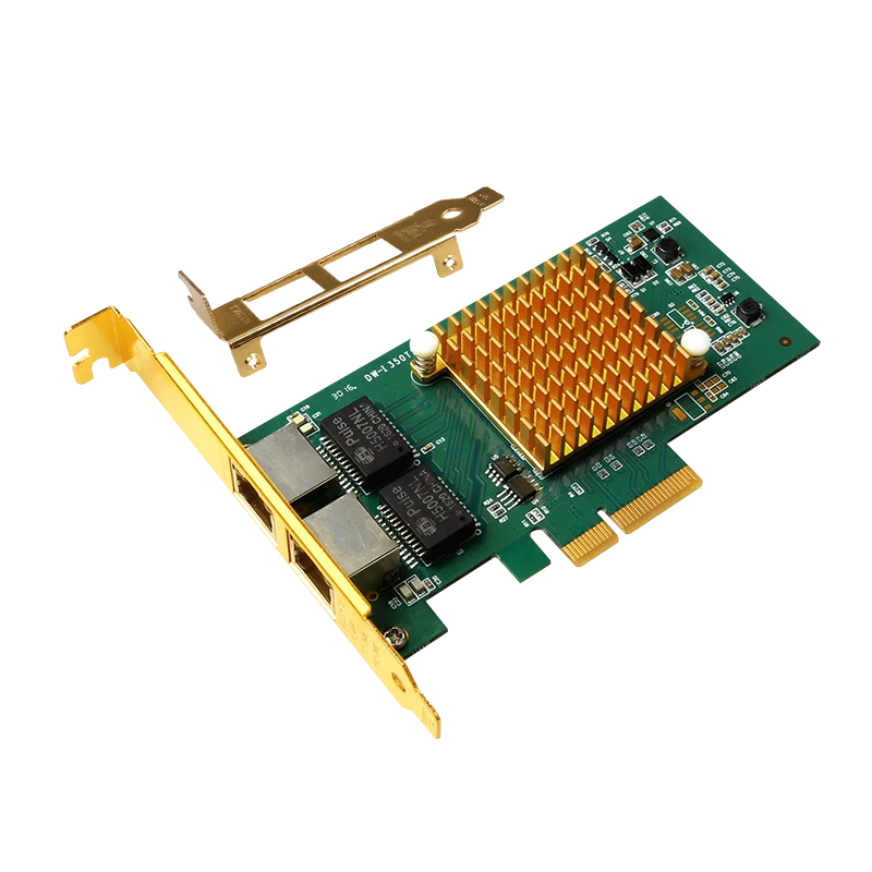 Набор микросхем Intel i350t2 для настольных ПК сетевая карта Gigabit PCI E 1000 Мбит/с двойной