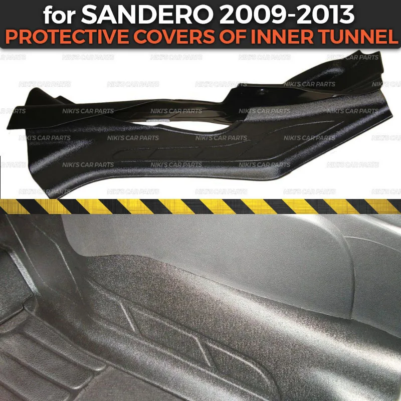 Защитные чехлы для Renault Sandero 2009 2013 внутренний туннель из АБС пластика аксессуары