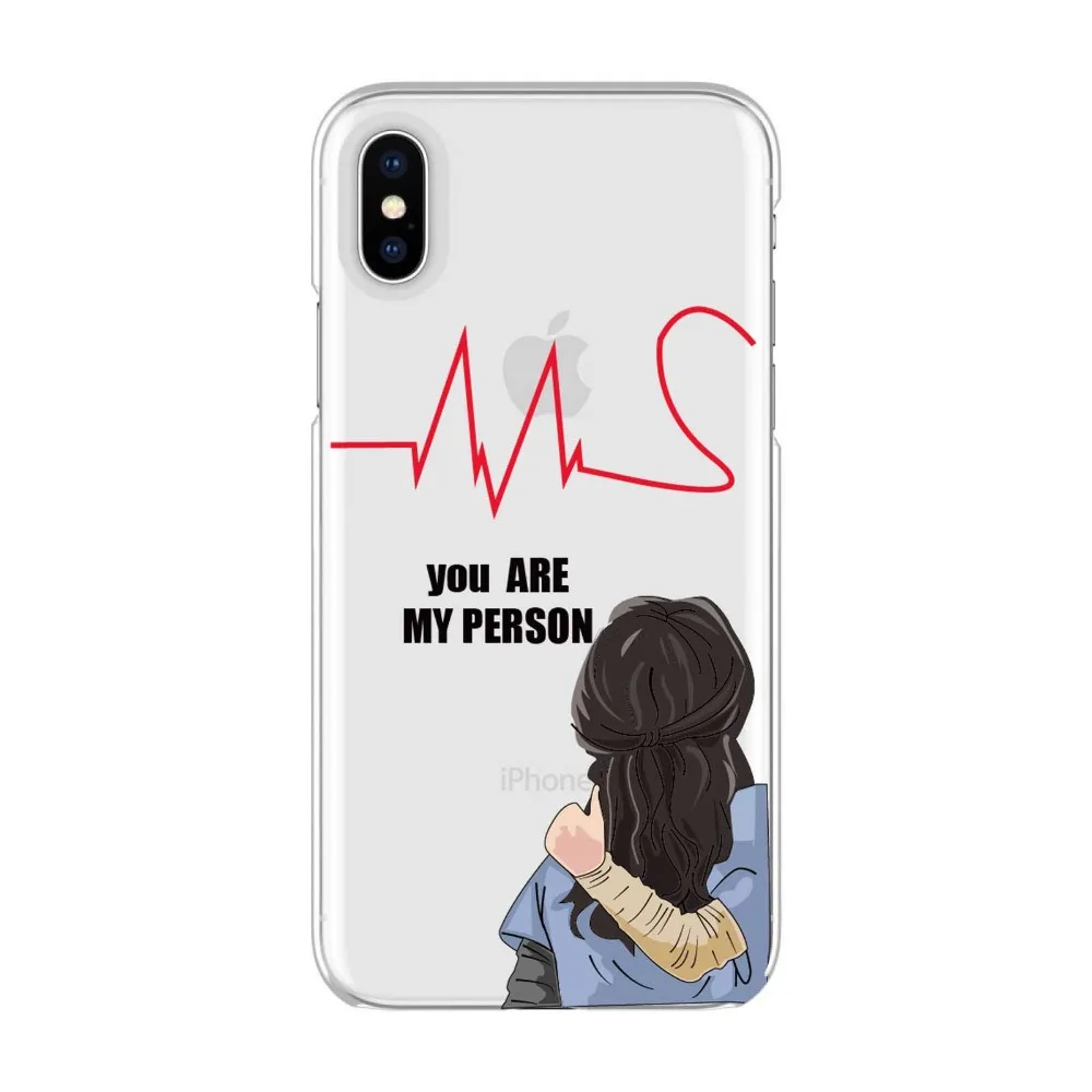Quadro серый анатомический мягкий чехол для телефона из ТПУ с надписью You're my person