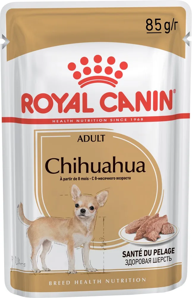 Пауч Royal Canin для чихуахуа взрослых пауч 24*85 г | Дом и сад