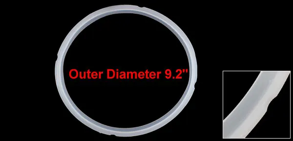 UXCELL Rubber Gasket Sealing Ring Pressure Cooker Part 23.5Cm Outer Diameter Clear |