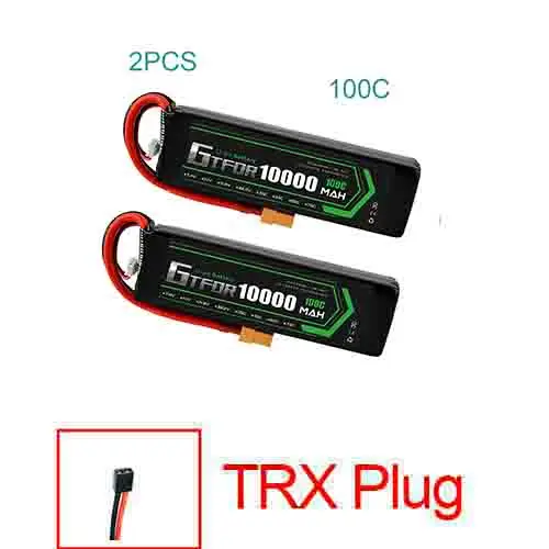 2S10000mah100C-TRX GTFDR lipo батарея 7,4 V 10000mAh 2S 60C 80C 100C RC батарея Deans XT60 для 1/8 1/10 автомобилей RC лодка вертолет Квадрокоптер лодка автомобиль - Цвет: 2S10000mah100C-TRX