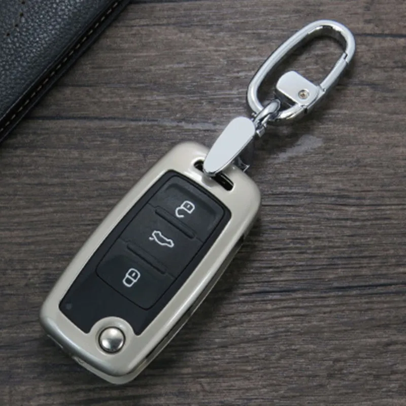 Чехол из цинкового сплава для автомобильного ключа VW Golf Bora Jetta POLO GOLF Passat Skoda Octavia A5