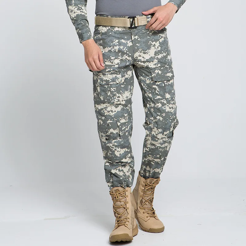 Спортивные камуфляжные брюки CS War армейские брюки-карго с наколенниками для