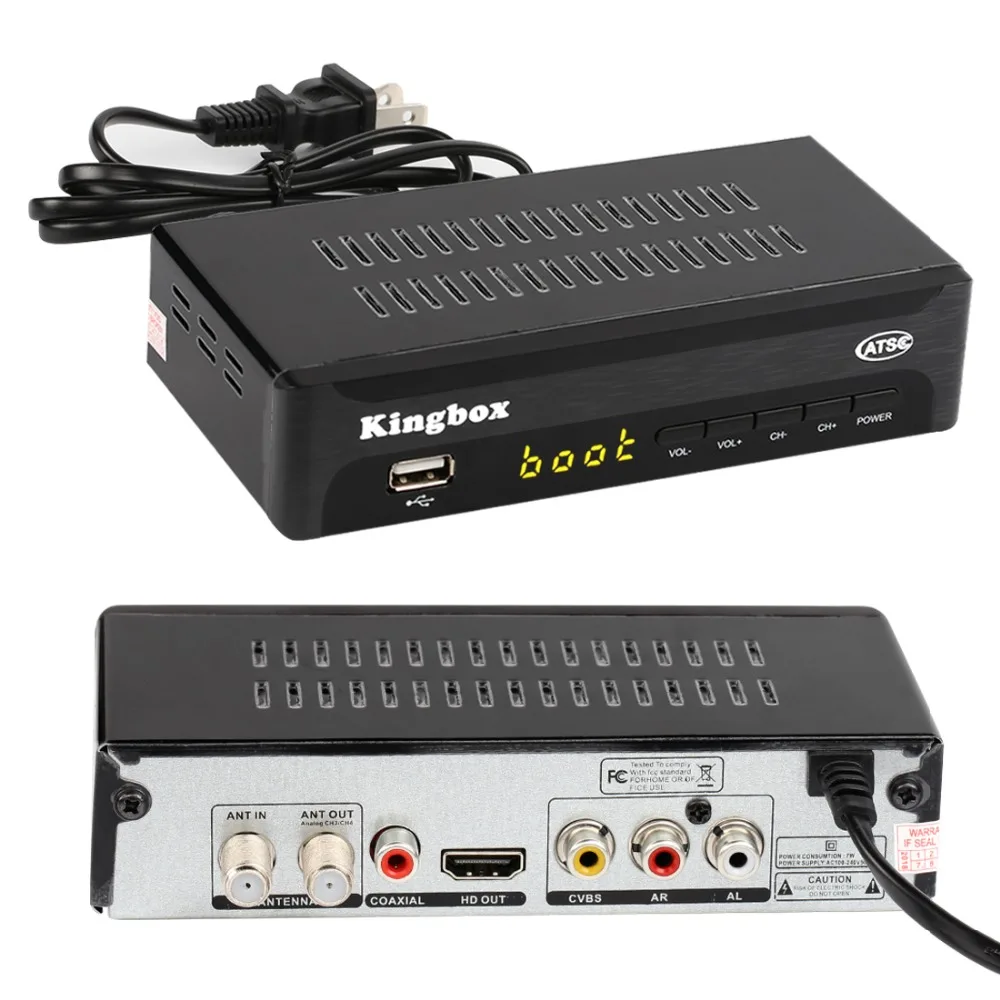 Leelbox цифровой преобразователь для аналогового ТВ Q03S ATSC конвертер коробка HD 1080P с