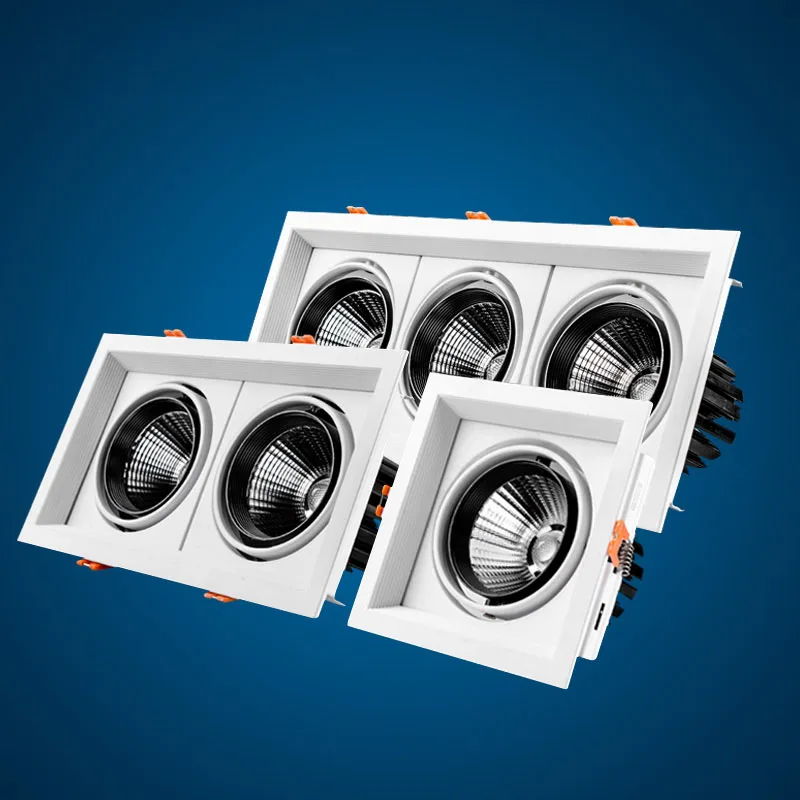 Потолочный светильник Led COB 10 Вт 20 30 квадратный Диммируемый led вращающийся 110/220 в
