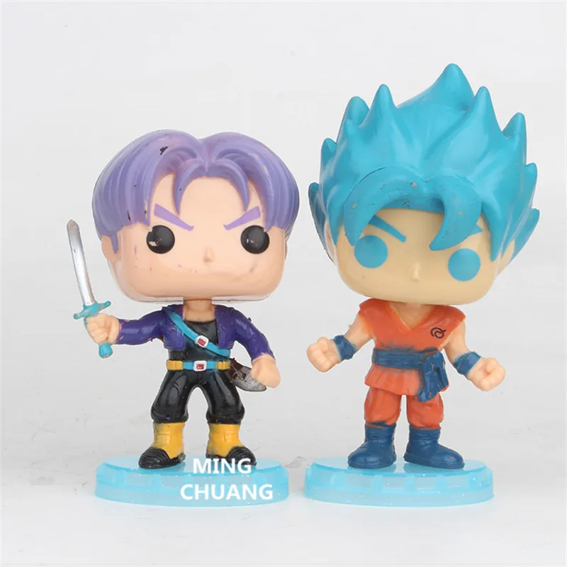 6 шт./компл. Dragon Ball Z Beak Frieza Vegeta Blue Son Goku пластиковая фигурка Коллекционная модель