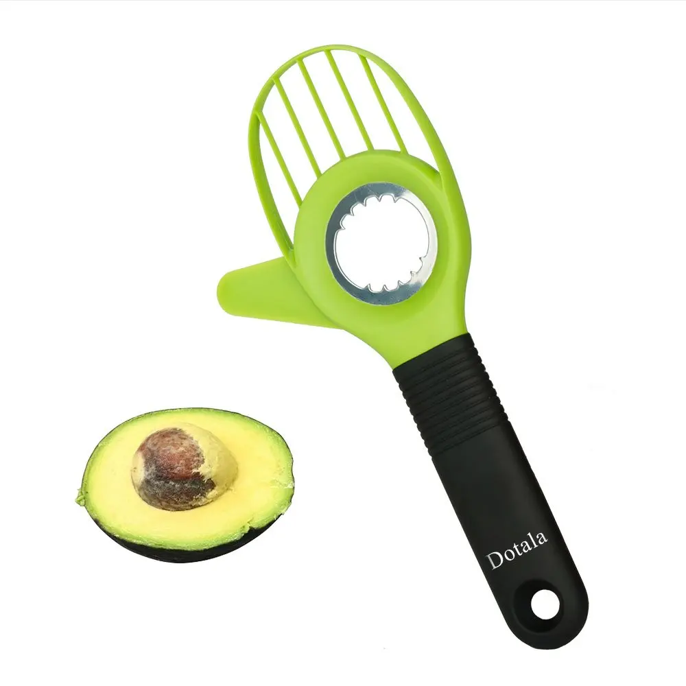 3 in 1 Avocado Slicer Tool Works as a Splitter Pitter and Cutter knife peeler scoop with Comfort-Grip Handle (Green-Slicer) | Дом и сад
