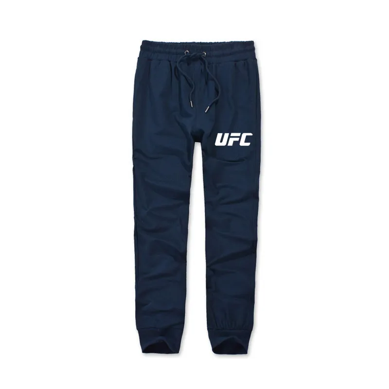 UFC печати длинные брюки Jogger 100% хлопок брюк повседневное спортивный костюм