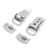 uxcell 2pcspair stainless steel 2 5mm 0 1 hole box chest case spring loaded draw toggle latch 38 x 21 x 9 5mm