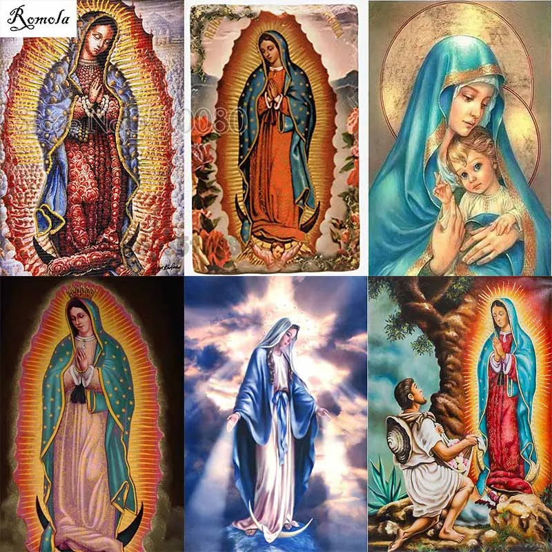 5D DIY алмазные картины религиозный квадрат/круглая дрель вышивка узор 3D наборы