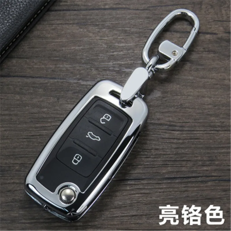 Чехол из цинкового сплава для автомобильного ключа VW Golf Bora Jetta POLO GOLF Passat Skoda Octavia A5