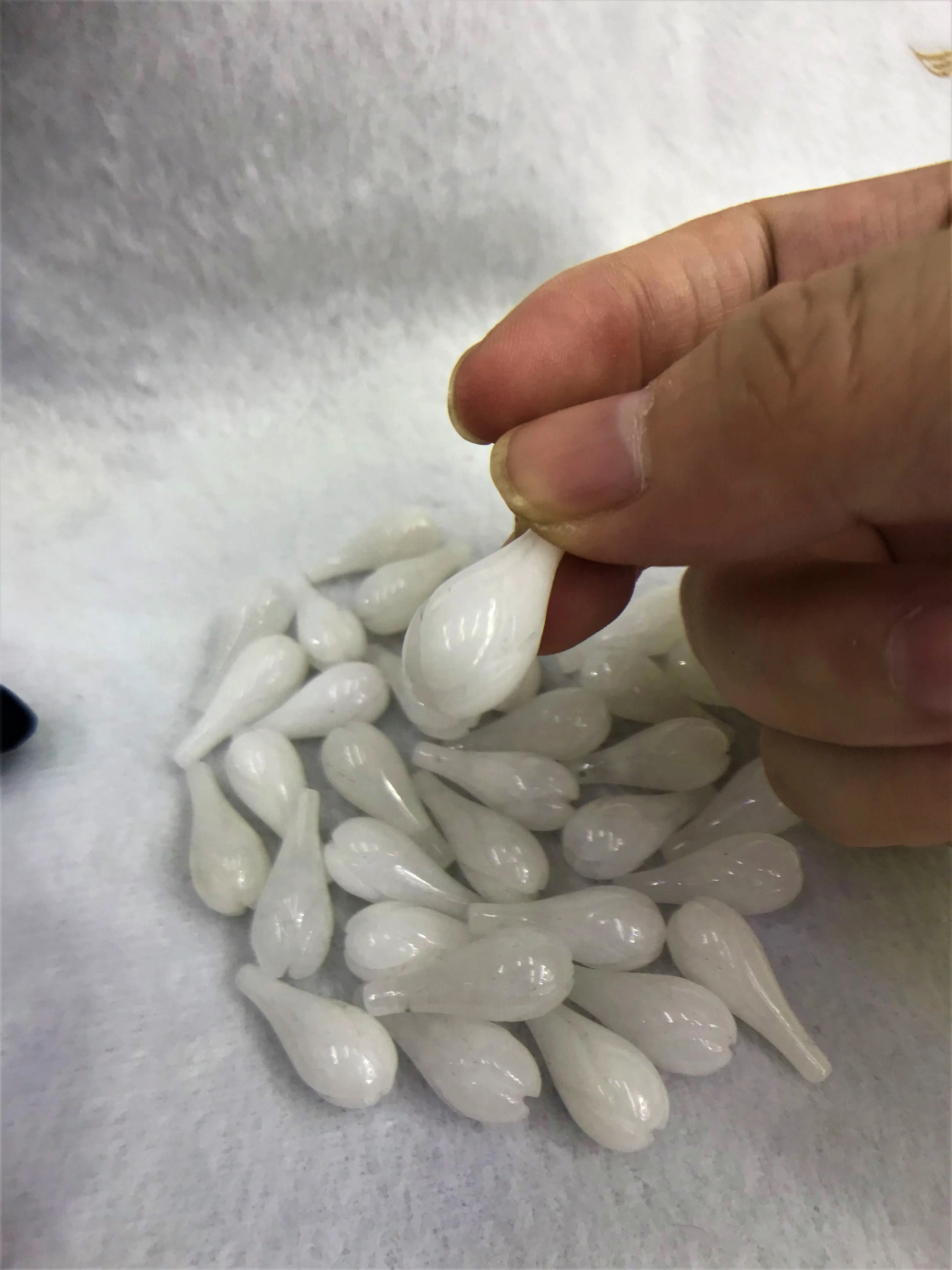 

4pcs/lot 10x24mm Opalite Flower beads Jewelry Making Beads Wedding Decoration Pendants Wholesale For DIY Necklace