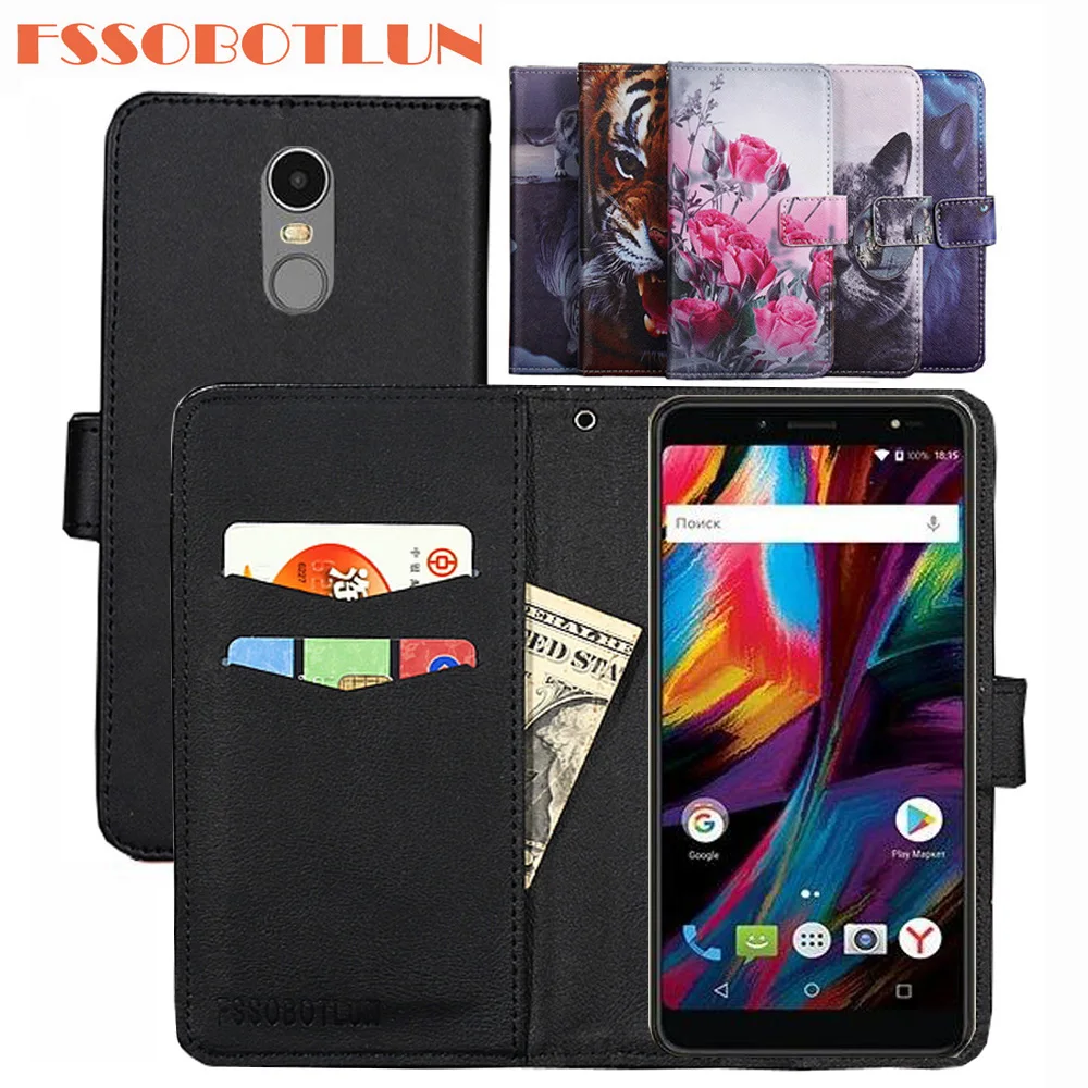 

FSSOBOTLUN For BQ BQ-6001L Jumbo Case PU Leather Retro Flip Cover Shell Magnetic Fashion Wallet Cases Kickstand Strap BQ 6001L