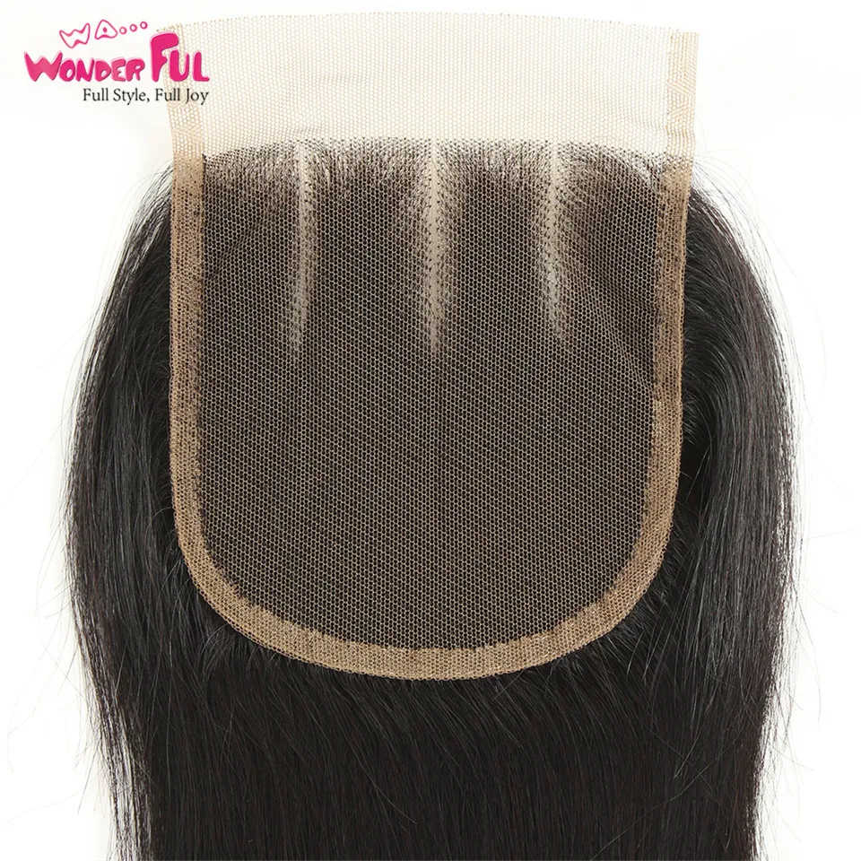 Перуанские накладные волосы пучки с закрытием прямые 3 пучка натуральные