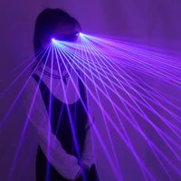 2 in 1 multi line blue led laser glasses light dancing stage show dj club party glasses multi beams for led luminous costumes