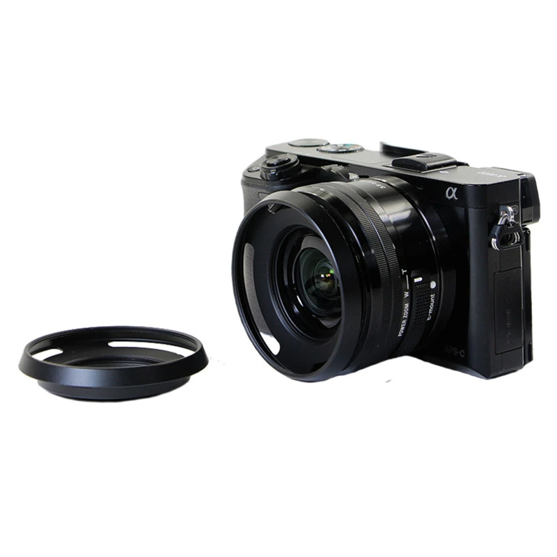 1 шт. 40 5 мм Ультра бленда объектива для s & ny a5100 a5000 a6000 16 50 фотобленда SLR|lens hood|lens hood