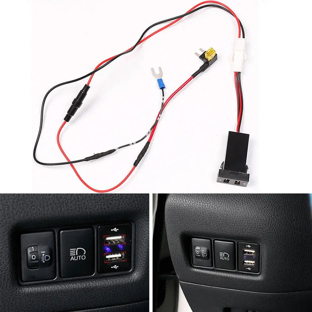 Для TOYOTA C-HR CHR 2016-2017 Автомобильная Консоль 2 USB коннектор зарядное устройство