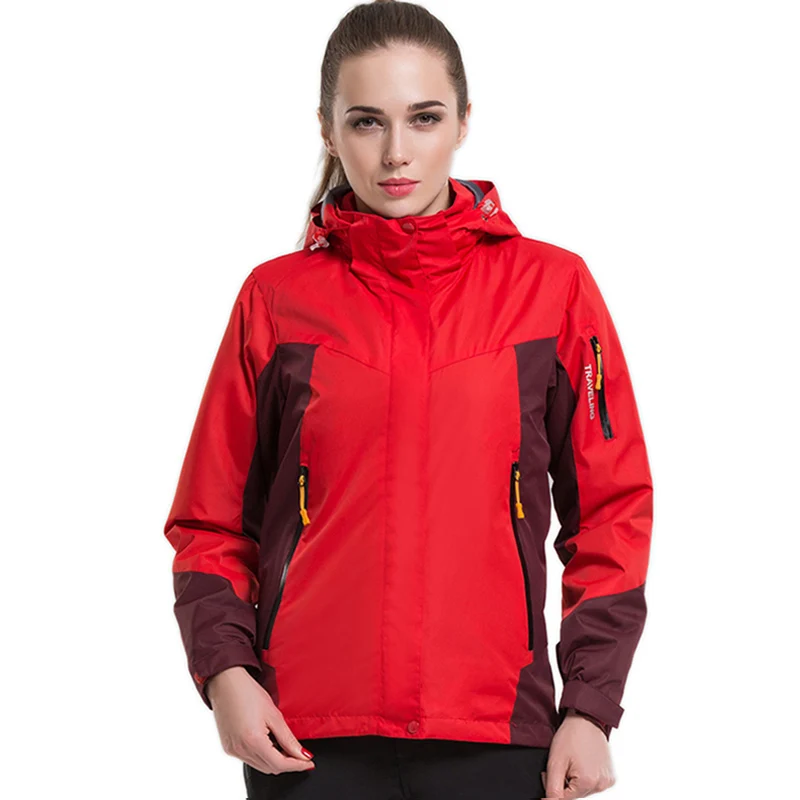 Winter 2 Pieces Thermal Softshell Fleece Woman Jackets Outdoor Waterproof Couples Coat Hiking Trekking Skiing Climbing Man Coats | Спорт и
