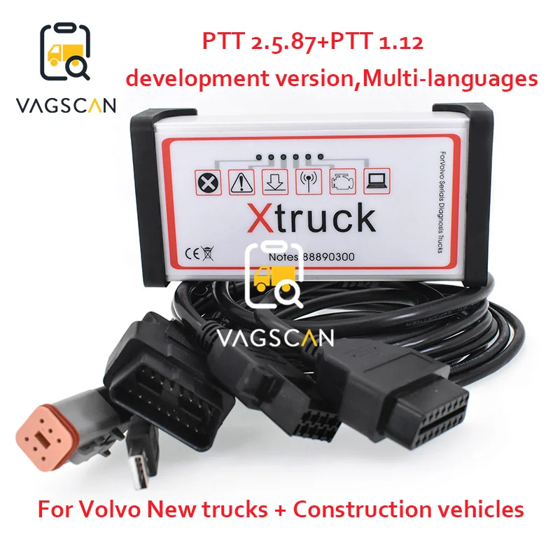 Xtruck Y1 Грузовик Экскаватор диагностический инструмент с ptt 1 12 2.5.87 dev2tool для