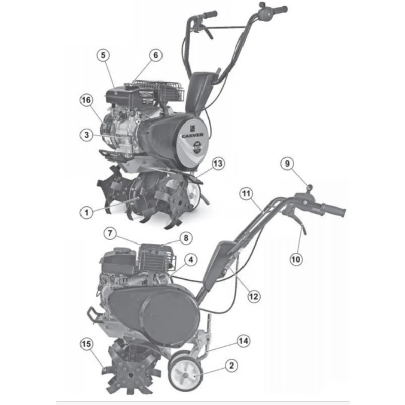 Культиватор бензиновый CARVER Т 350|carver| |