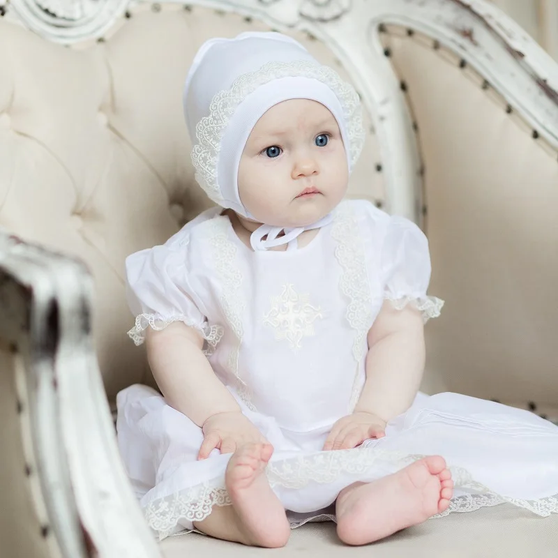 Baptismal set Lucky Child for boys and girls shirt jumpsuit footies blouse hat cap | Детская одежда и обувь