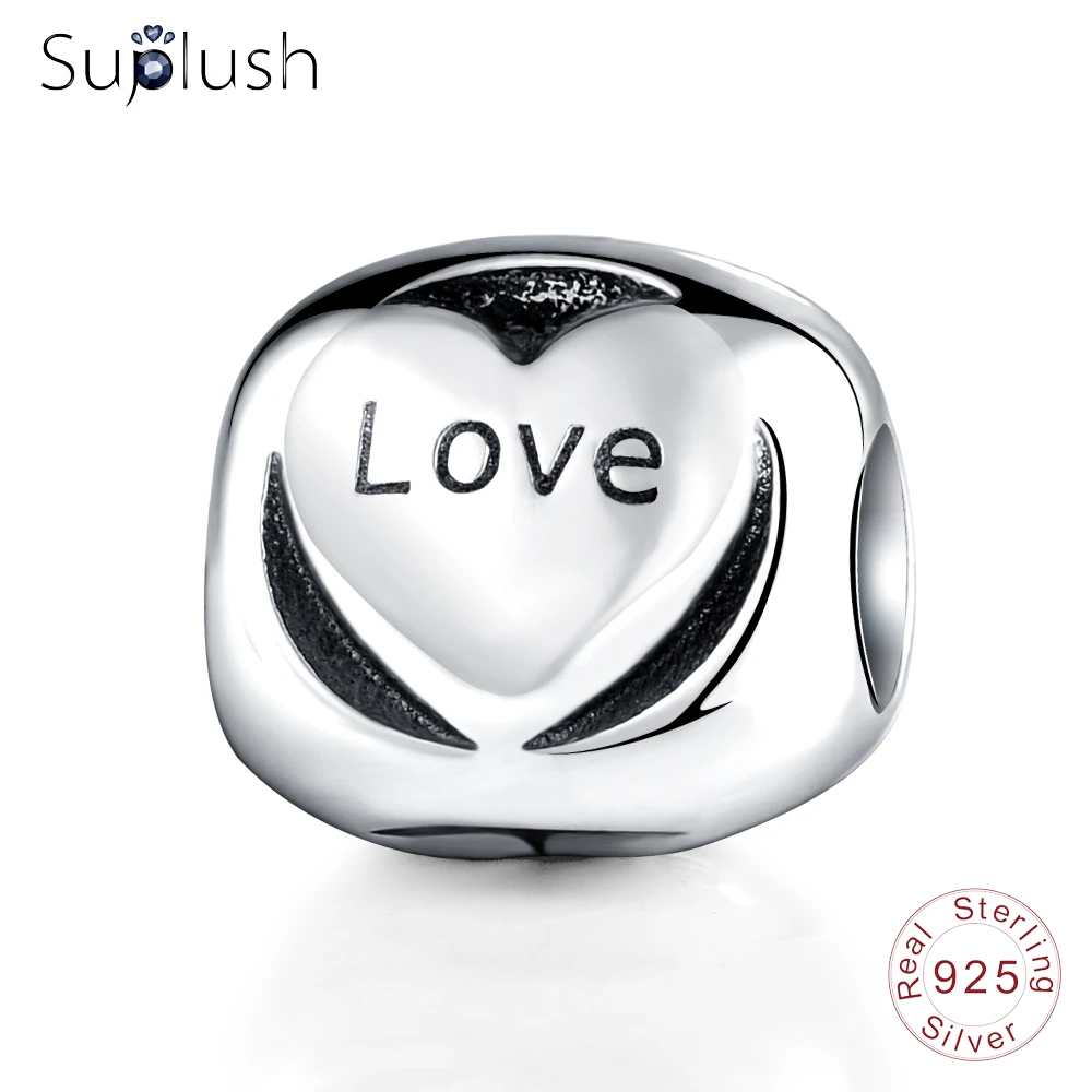 Suplush 2017 хит 100% Стерлинговое Серебро 925 пробы очаровательный браслет с бусинами