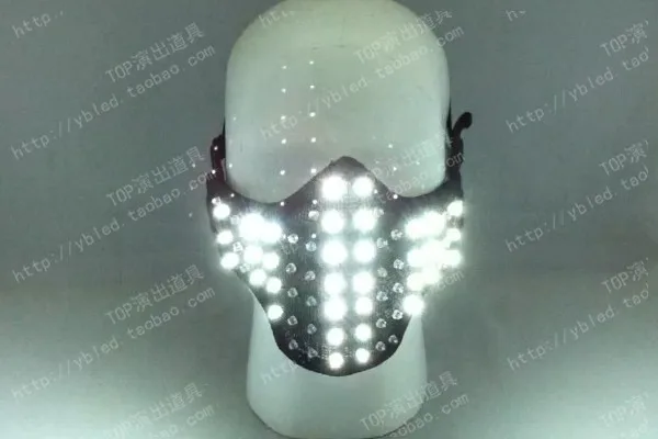 СВЕТОДИОДНЫЕ светящиеся бриллианты из ПВХ|led glowing lighting mask|light masksled mask |