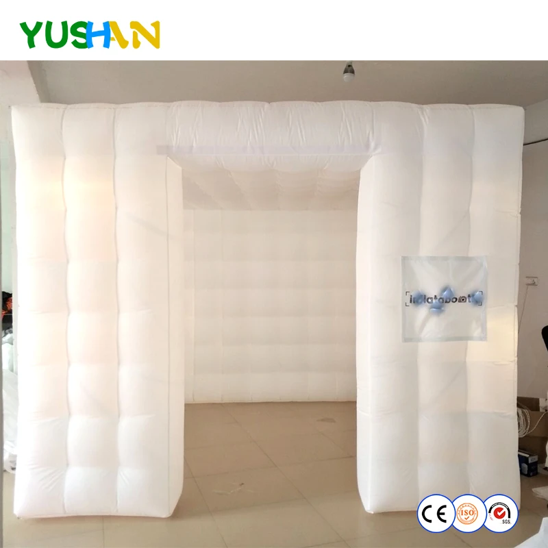 Admit 16 people In inflatable Photo booth Party backdrop portable large Inflatable Tent with LED Lights For Decoration | Дом и сад
