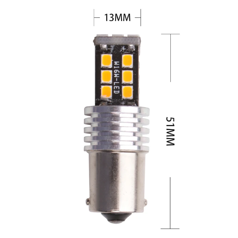 2 шт. Bau15s Py21w 1156 1157 BA15S BAY15D T20 7443 2835 15Smd лампы для автомобильных указателей поворота