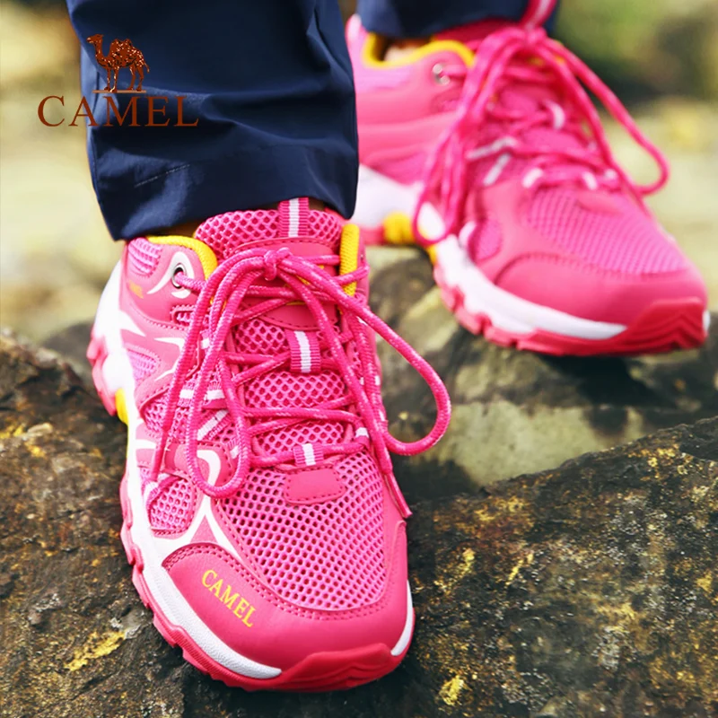 Женские уличные походные Туфли CAMEL сетчатая дышащая Нескользящая Противоударная