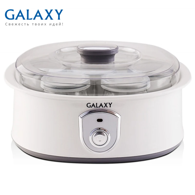 Йогуртница Galaxy GL 2690 (Мощность 20 Вт 7 стеклянных стаканов по 200 мл с крышками
