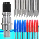 Держатель камеи Graphtec CB09, 1 шт. + 5 лезвий, виниловый резак, плоттер 45 градусов + 5 лезвий 60 градусов